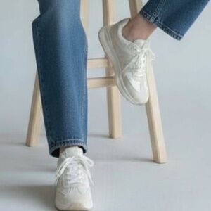 Net Trend Athletic Sneakers Size 38 or 7.5 Creamy White